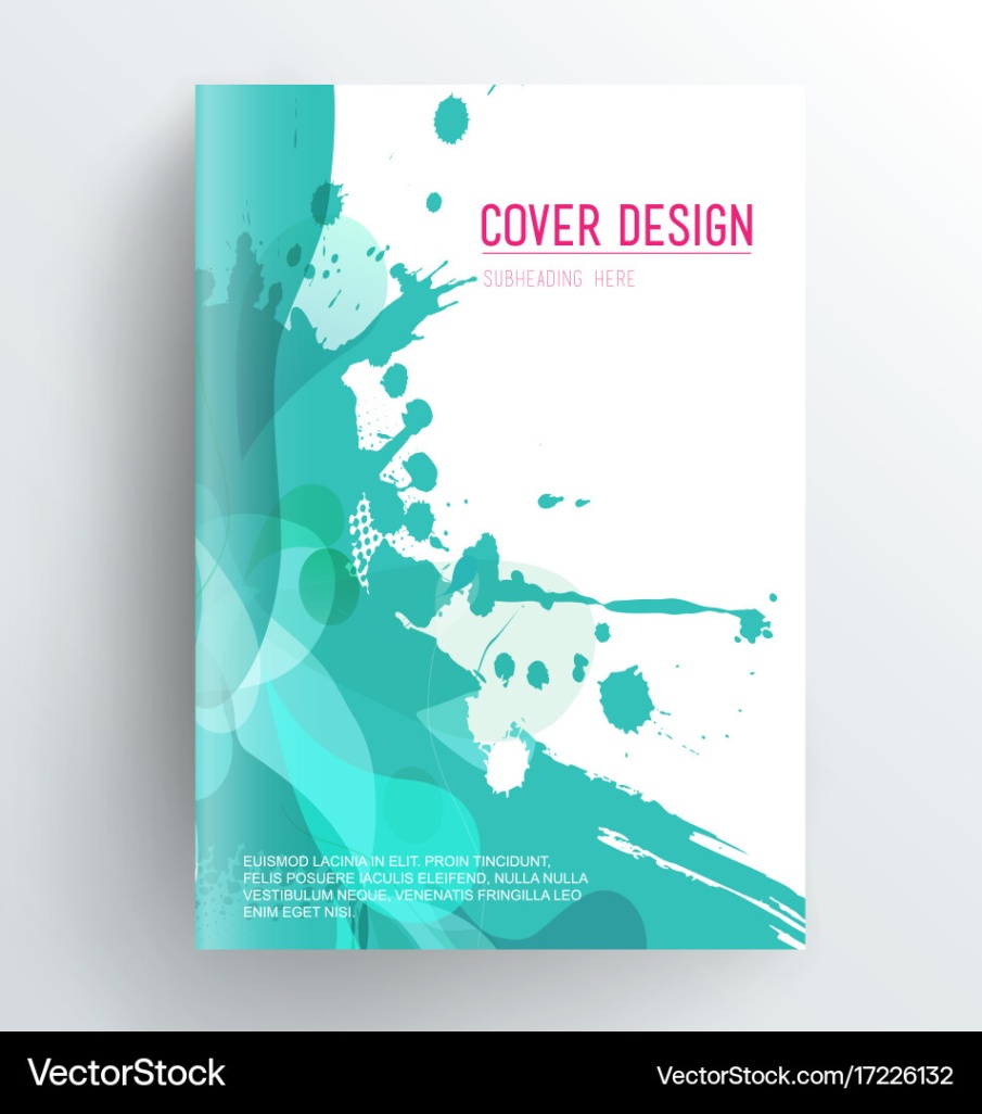 book cover design templates Bulan 3 Book cover design template with abstract splash Vector Image, book