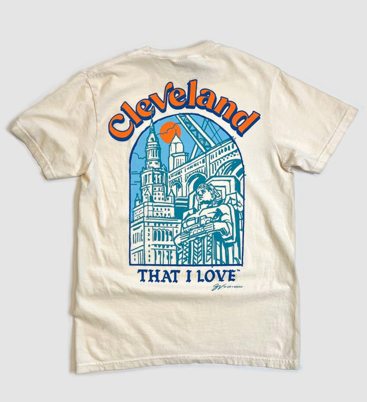 graphic t shirt designs Niche Utama Home Cleveland Bold Back Graphic T shirt