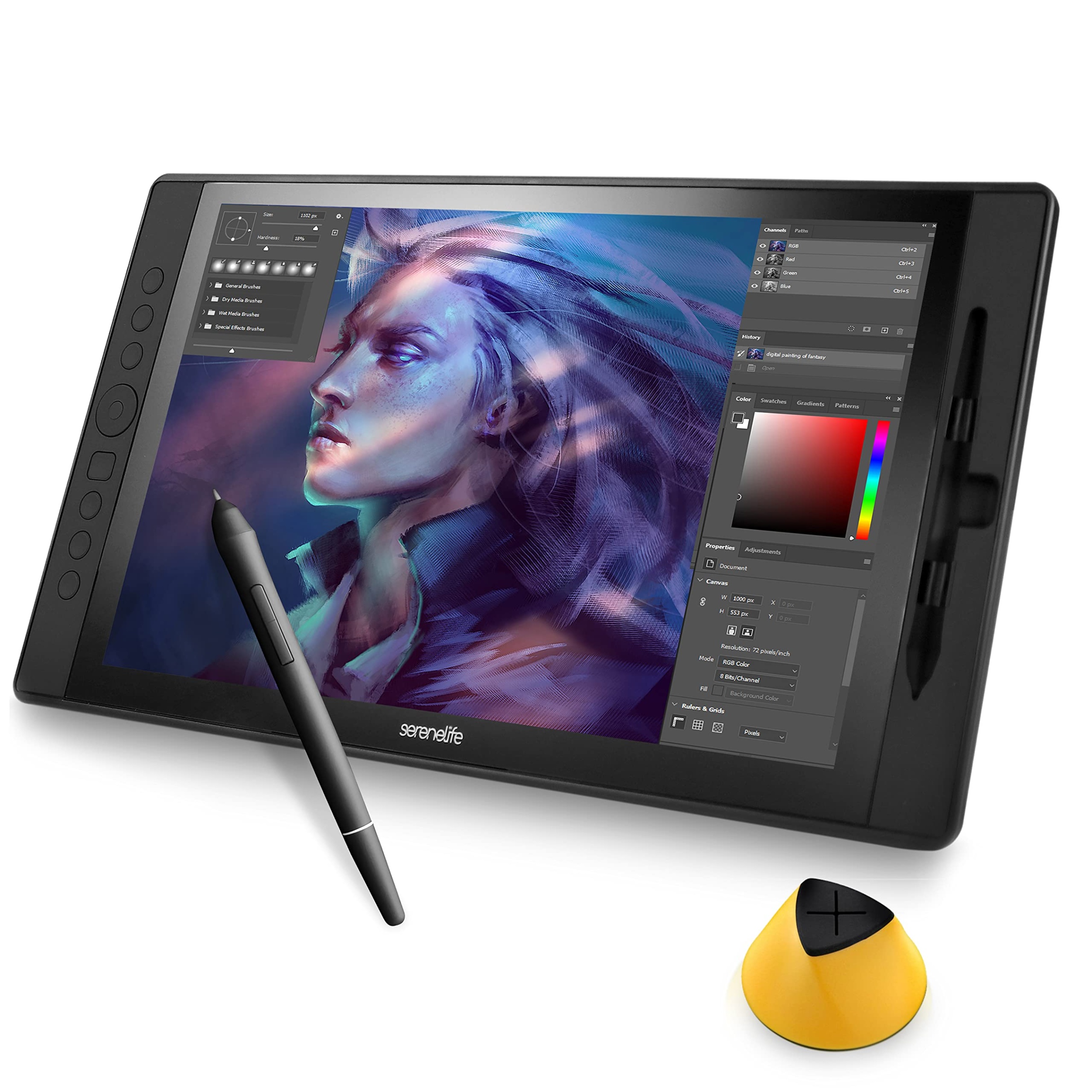 graphic design tablet Niche Utama Home SereneLife Graphic Tablet with Passive Pen -